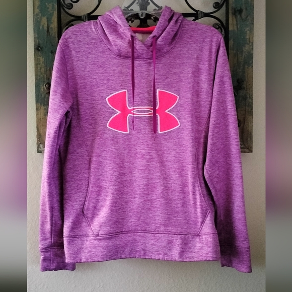 UNDER ARMOUR Women's Lavender & Orange hoodie Sweatshirt. Size Medium - Picture 1 of 3